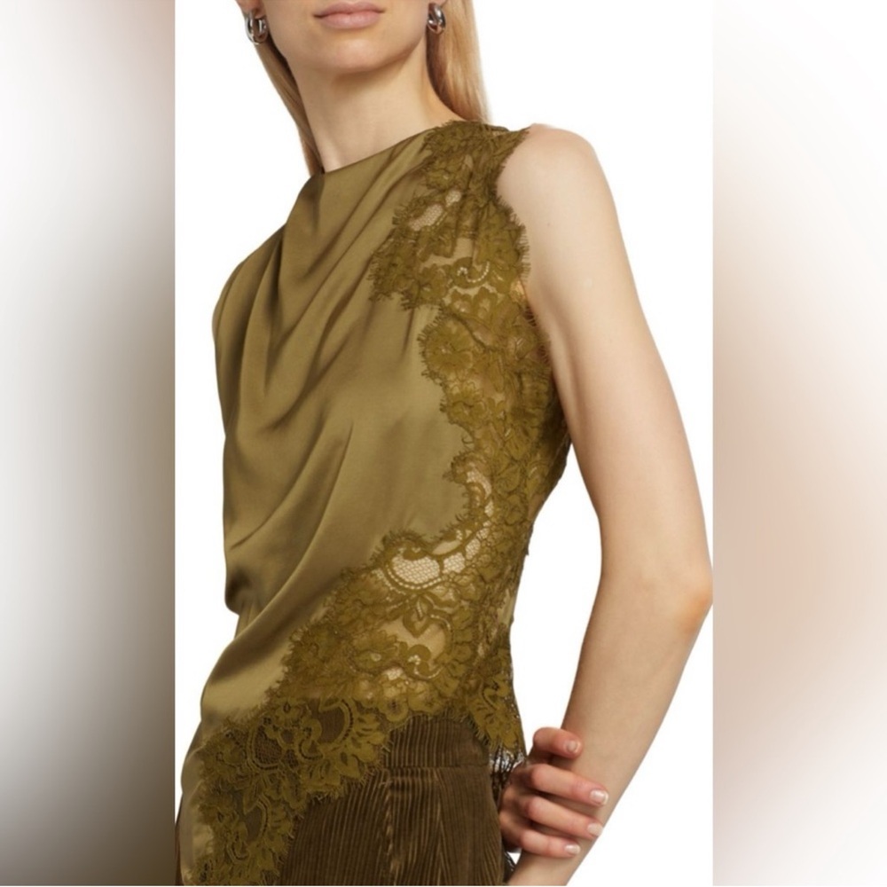 A.L.C. Gracie satin and lace top and skirt set - Picture 2 of 8